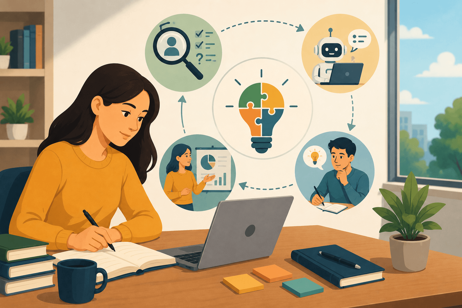 An educator redesigning assignments for AI-assisted learning and evidence checks